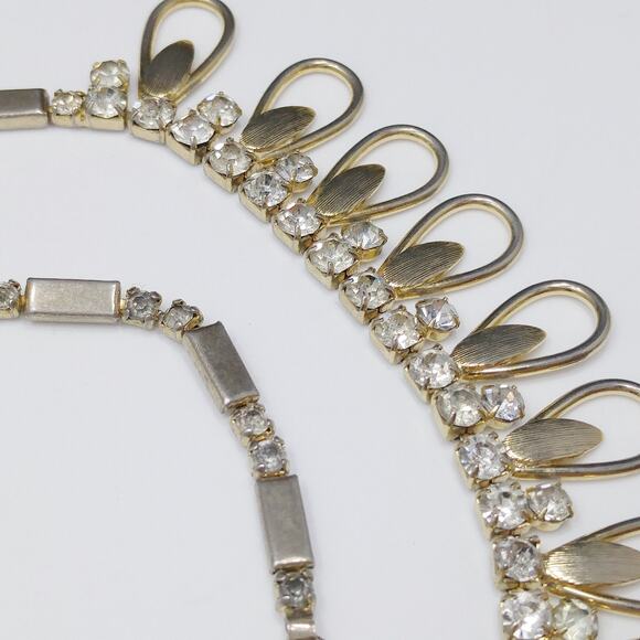 Vintage Sarah Coventry Rhinestone Choker Necklace, 1960s, 17 Inches - Picture 7 of 10